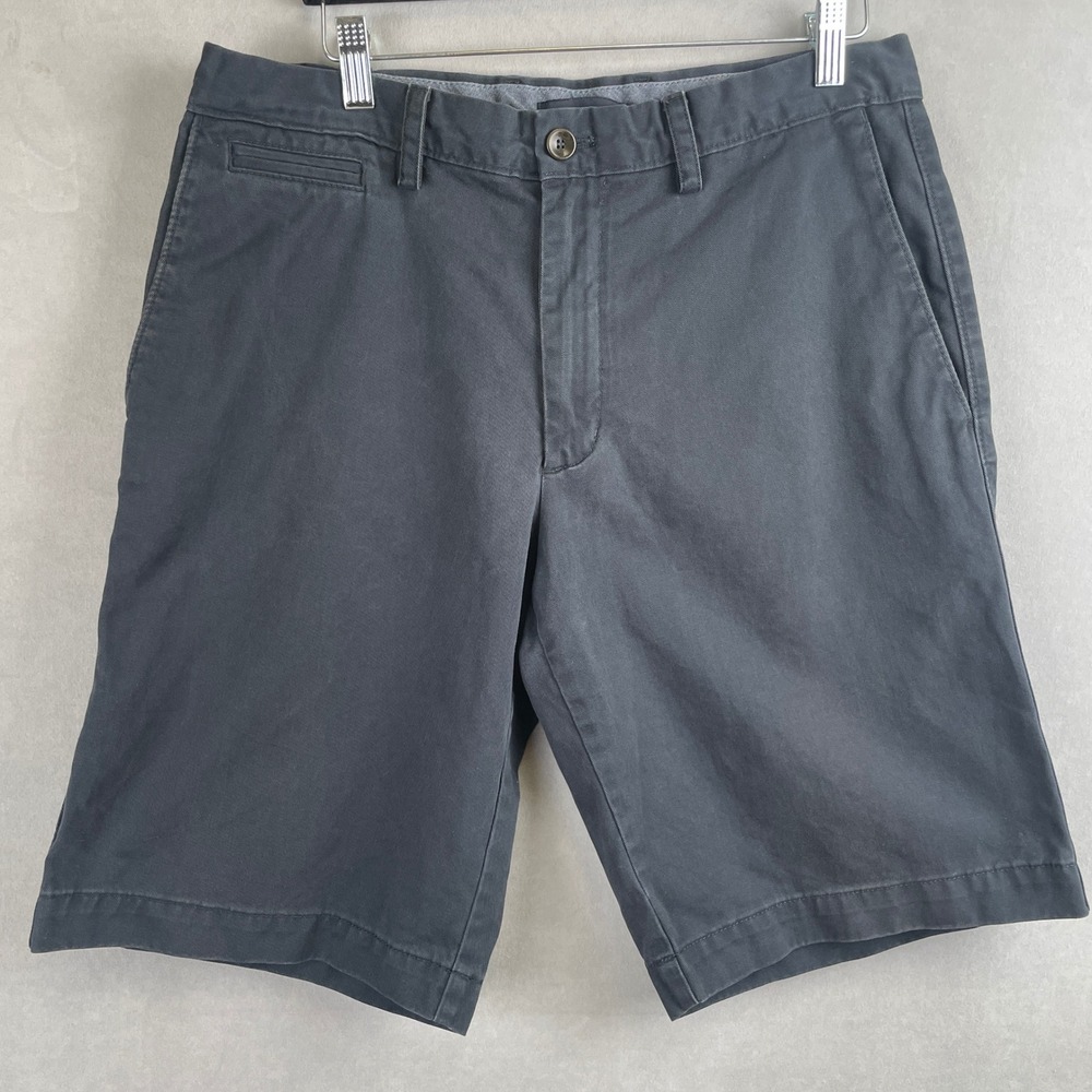 Banana Republic Mens Navy Blue Cotton Chino Shorts Size 33 Preppy Old Money